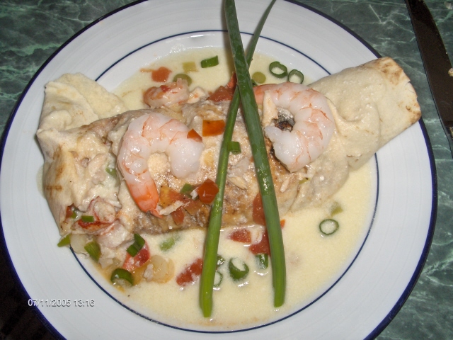 Seafood Crepes